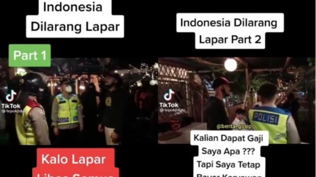 Viral Video Pemilik Kafe Adu Mulut dengan Petugas Polisi Gegara Jam Malam