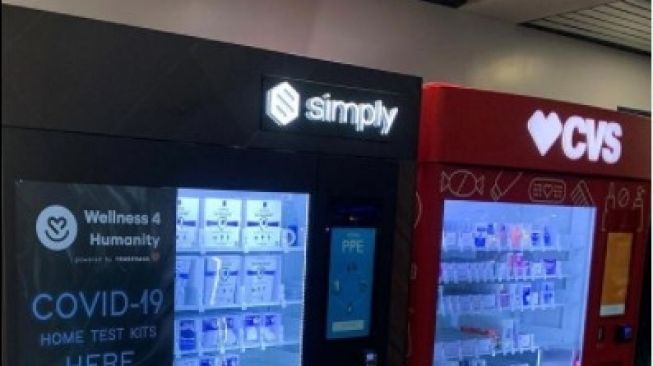 Canggih, Ada Vending Machine Alat Tes Covid-19 di Sini