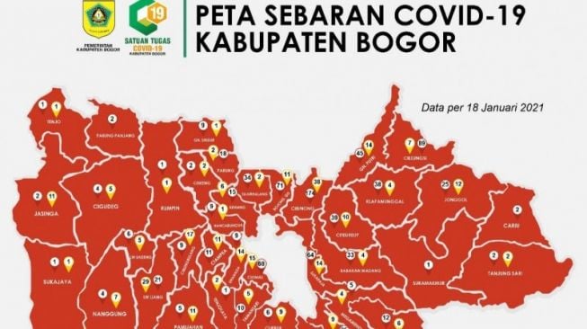 Seluruh Wilayah di Kabupaten Bogor Zona Merah Covid-19, Bupati Bilang Gini