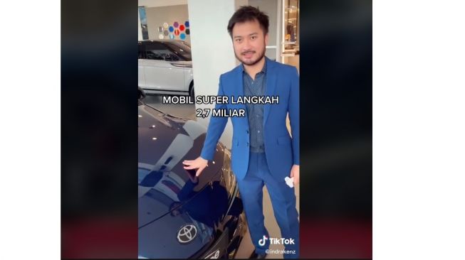 Crazy Rish Medan langsung menunjuk Toyota Supra dan membayar cash langsung (TikTok)