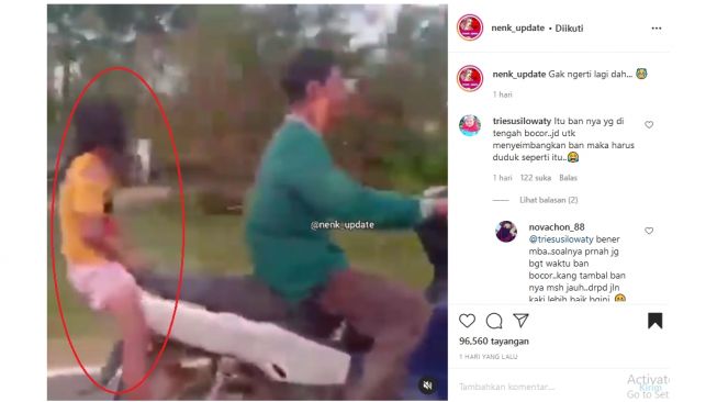 Viral! Aksi Ayah dan Anak Naik Sepeda Motor Jadi Perdebatan Warganet!