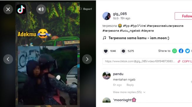 Video bocah ngelawak di jalan dengan ekspresi wajah unik. - (TikTok/@glg_805)