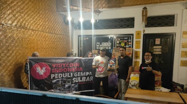 Komunitas VidyCoin Kumpulkan Rp 70 Juta untuk Donasi ke Korban Gempa Sulbar