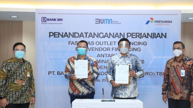 Dukung Industri Oil & Gas, BRI Kerja Sama dengan Pertamina Lubricants