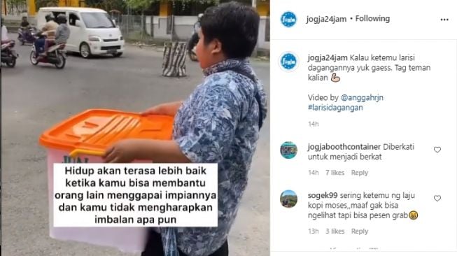 Merantau dari Brebes ke Jogja Sendiri, Tuna Netra Ini Jual Cemilan Seharian