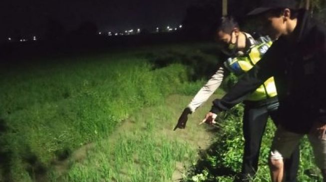 Pengendara Balap Liar Tewas Nyungsep Sawah, Teman-temannya Malah Kabur