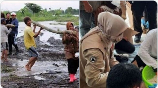 Risma Angkat Kayu di Lokasi Bencana, Gus Umar: Buat Apa Coba Mensos Begini?