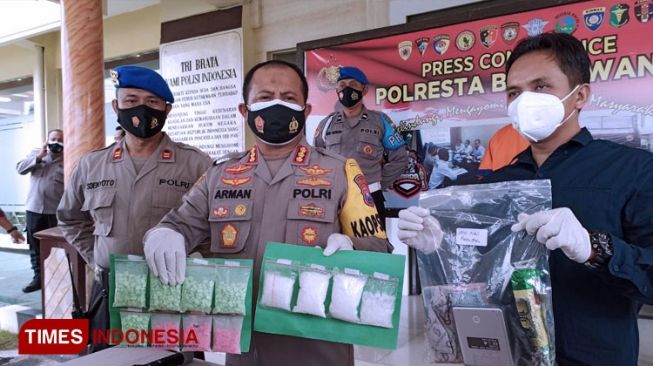 Polresta Banyuwangi Amankan 2,8 Ons Sabu dan 3,2 Ons Ekstasi