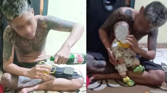 Pria di Gorontalo cekoki keponakannya yang masih berusia empat bulan dengan miras. [Ist/Gopos.id]