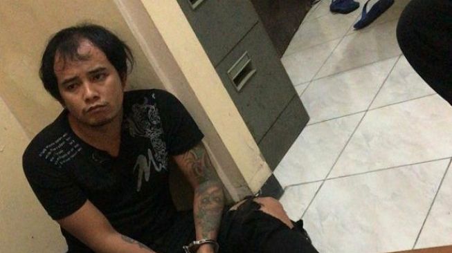 Joko Kurniawan, pelaku pembunuhan sesama jenis di Desa Terkesi, Kecamatan Klambu, Grobogan, Jumat (22/1/2021) malam. (Solopos.com/Polres Grobogan)