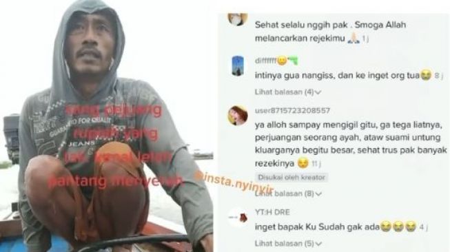 Viral Nelayan Menggigil Kedinginan Saat Cari Ikan, Buat Warganet Terharu