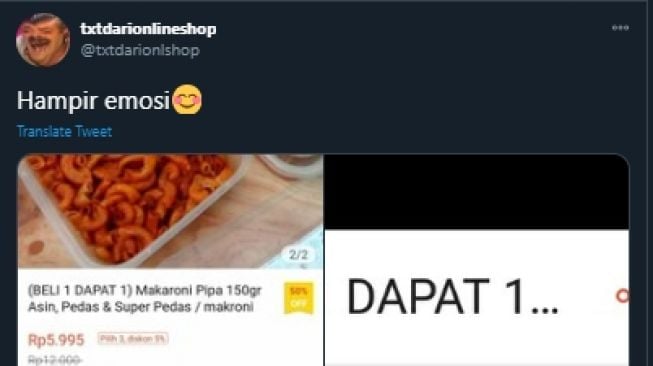 Jual Makaroni, Keterangan Produk Olshop Ini Berujung Bikin Publik Emosi