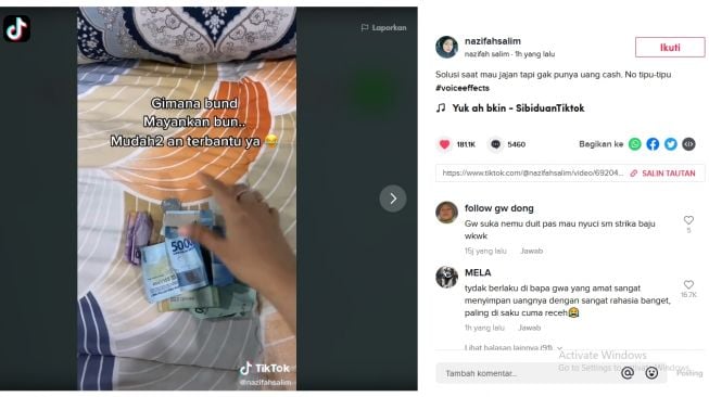 Viral! Istri Bagikan Tips Cari Uang di Saku Suami, Malah Ditransfer Uang