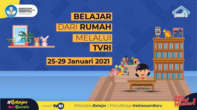 Jadwal Lengkap TVRI Belajar Dari Rumah Mulai 25 Januari