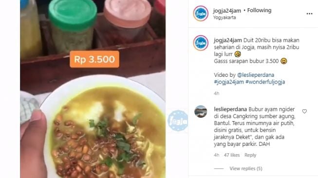 Cuma Rp20.000, Pemuda Ini Seharian Makan Kenyang Sampai Malam di Jogja