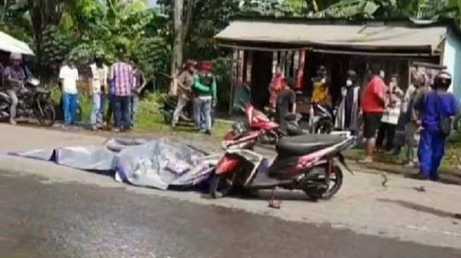 Kecelakaan Tragis Cilegon, Suami Istri Tewas Terlindas Truk