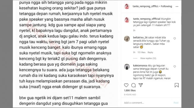 Geram Punya Tetangga Suka Nyetel Musik Keras-keras, Curhat Warga Ini Viral