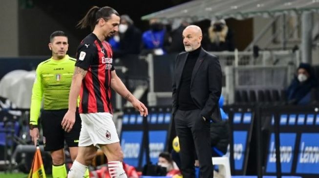 Pioli: Kartu Merah Ibrahimovic Biang Kekalahan AC Milan