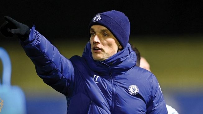 Thomas Tuchel langsung memimpin sesi latihan Chelsea usai resmi ditunjuk sebagai pelatih baru klub. [Laman resmi Chelsea]