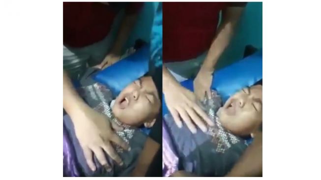 Viral video aksi bocah ketakutan saat disunat (instagram.com/yuni.rusmini.58)
