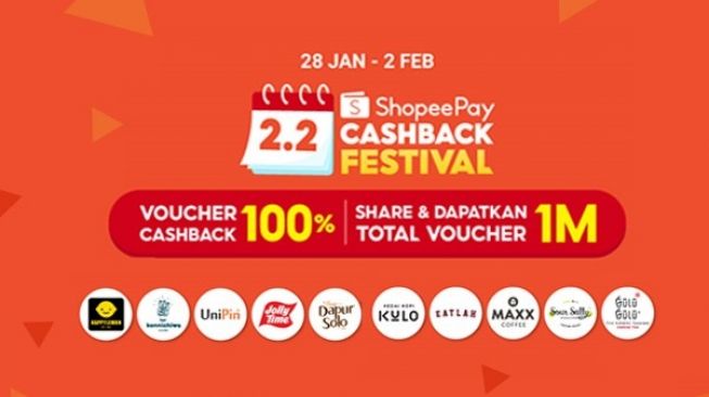 Jangan Ketinggalan, 2.2 ShopeePay Cashback Festival akan Meriahkan Februari