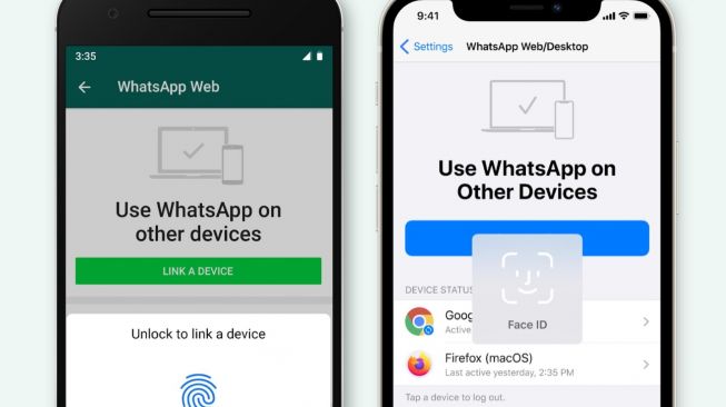 WhatsApp Web Tambah Fitur Sensor Wajah atau Sidik Jari Sebelum Login