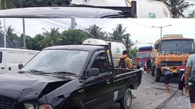 Kecelakaan Beruntun di Padang, Truk CPO Hantam 6 Minibus