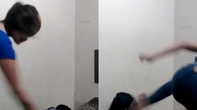 Viral Video Cewek Dianiaya Teman, Kepala Ditendang hingga Rambut Dijambak