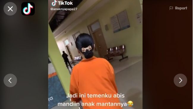 Viral Perawat Tetap Profesional Mandikan Bayi Mantan Pacar, Tuai Pujian