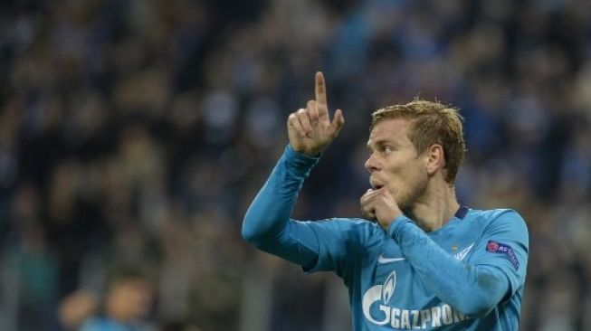 Aleksandr Kokorin saat masih memperkuat Zenit St. Petersburg. [AFP]