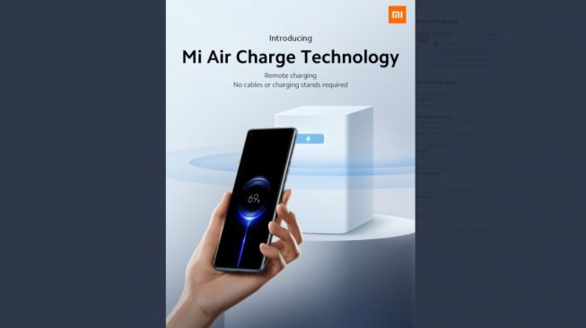 Xiaomi meluncurkan, Mi Air Charge. [Twitter]