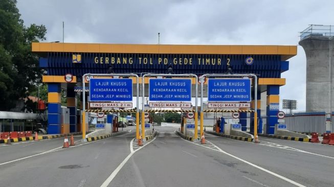 Gerbang Tol Pondok Gede Timur 2 baru.(Dok/Jasa Marga)