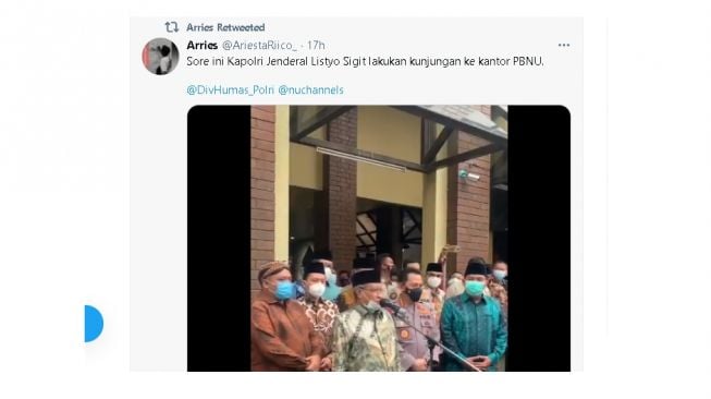 Guyonan Said Aqil yang menyebut Kapolri Listyo Sigit warga NU cabang Nasrani (Twitter)