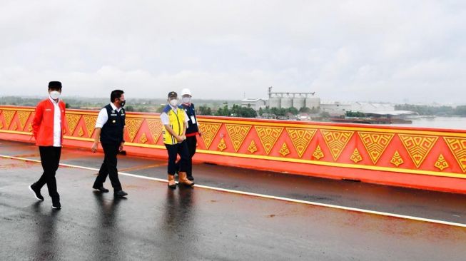 Keunikkan Jembatan Ogan Tol Kayuagung-Palembang, Simbol Candi dan Tanjak