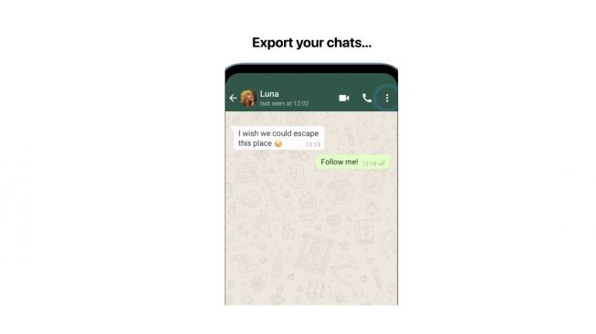 Pengalihan percakapan dari WhatsApp ke Telegram. [Telegram]