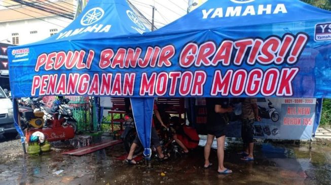 Banjir Kalsel, Yamaha Buka Posko Layanan Gratis Semua Brand Motor