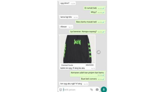 Viral Cowok Minta Uang pada Pacarnya untuk Beli Hoodie, Banjir Hujatan (twitter.com/txtdarigajelas)