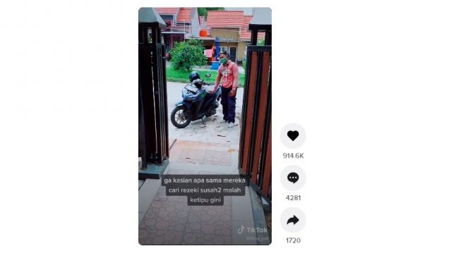 Order fiktif warganet ini didatangi 10 driver ojol. [TikTok]