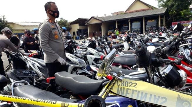 Ratusan Sepeda Motor untuk Balap Liar Diamankan, Kali Ini di Kediri