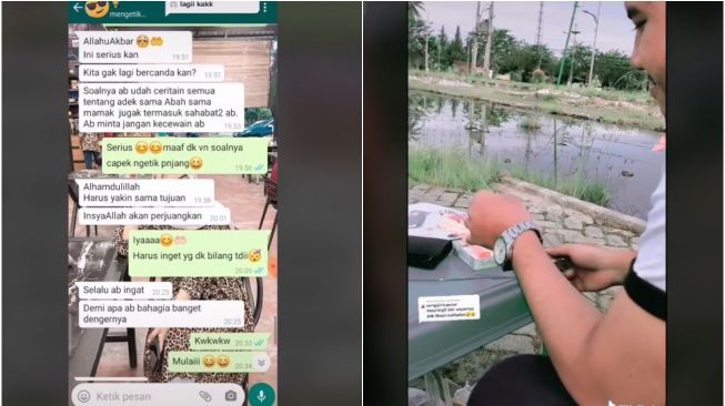 Viral Perempuan Dilamar Mantan Dosen Pembimbing Skripsi (tiktok.com/@novi_ravita)