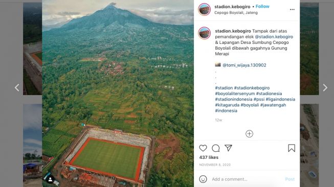 Stadion Kebo Giro Boyolali. [Instagram/@stadion.kebogiro]