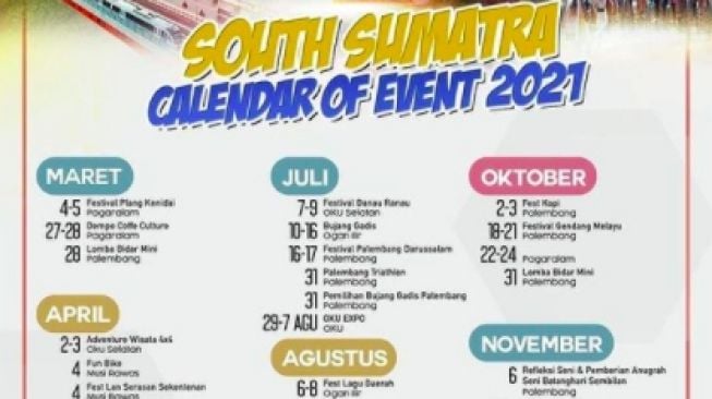 Event wisata Sumsel 2021 [Istimewa]