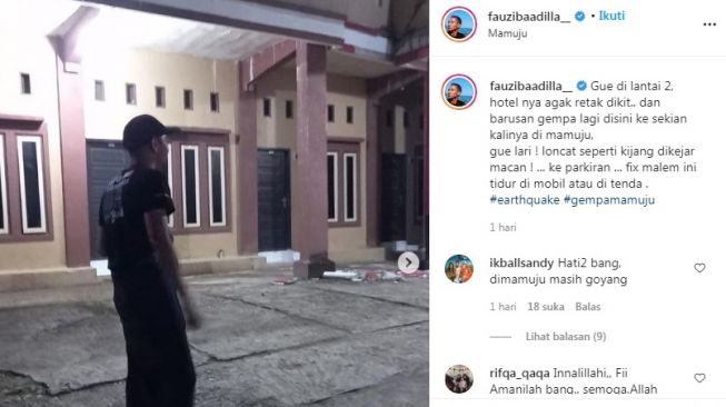 Unggahan Fauzi Baadilla [Instagram/@fauzibaadilla__]