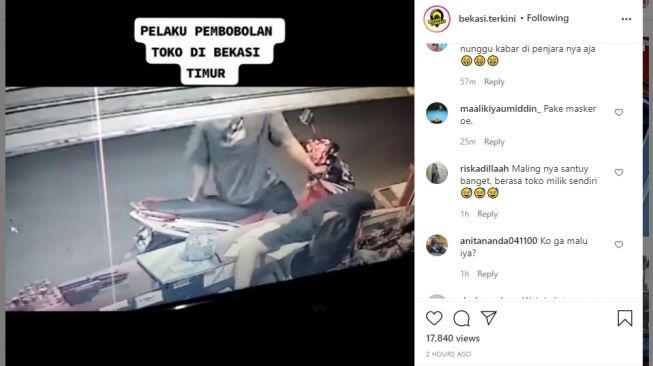 Polisi Cek Video Viral Pembobolan Toko di Kampung Pekopen Bekasi