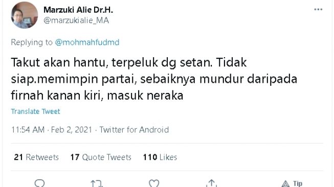 Cuitan Marzuki Alie soal tudingan terlibat kudeta terhadap Partai Demokrat (Marzuki Alie)