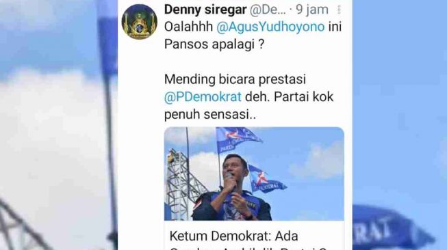 Cuitan Denny Siregar si akun Twitternya. [ist]