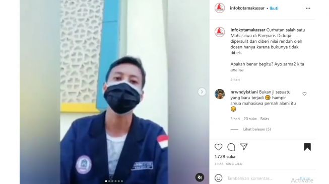 Viral Mahasiswa Ngaku Dapat Nilai C karena Tak Membeli Buku dari Dosen