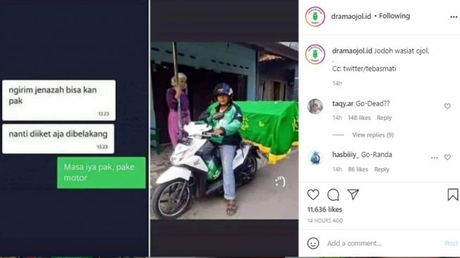 Bikin Merinding, Ojol Ini Dapat Pesanan Antarkan Jenazah Pakai Keranda