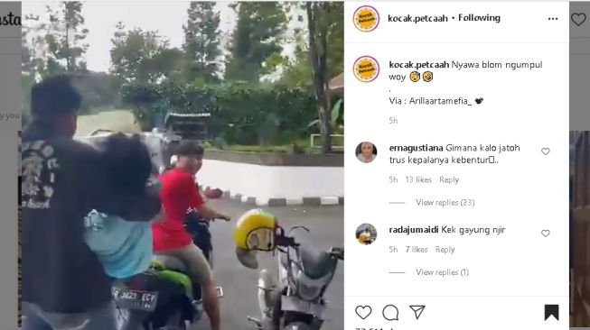 Pria dikerjai temannya saat sedang tidur pulas (Instagram)