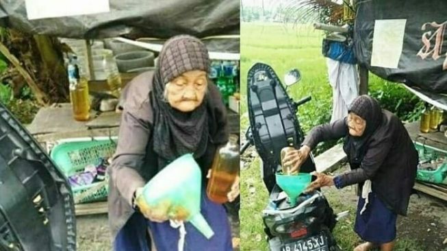 Potret Nenek Jual Bensin Eceran, Budiman Sudjatmiko Terenyuh: Cukup, Mbah